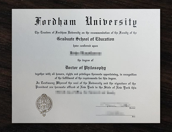 Fordham University Diploma