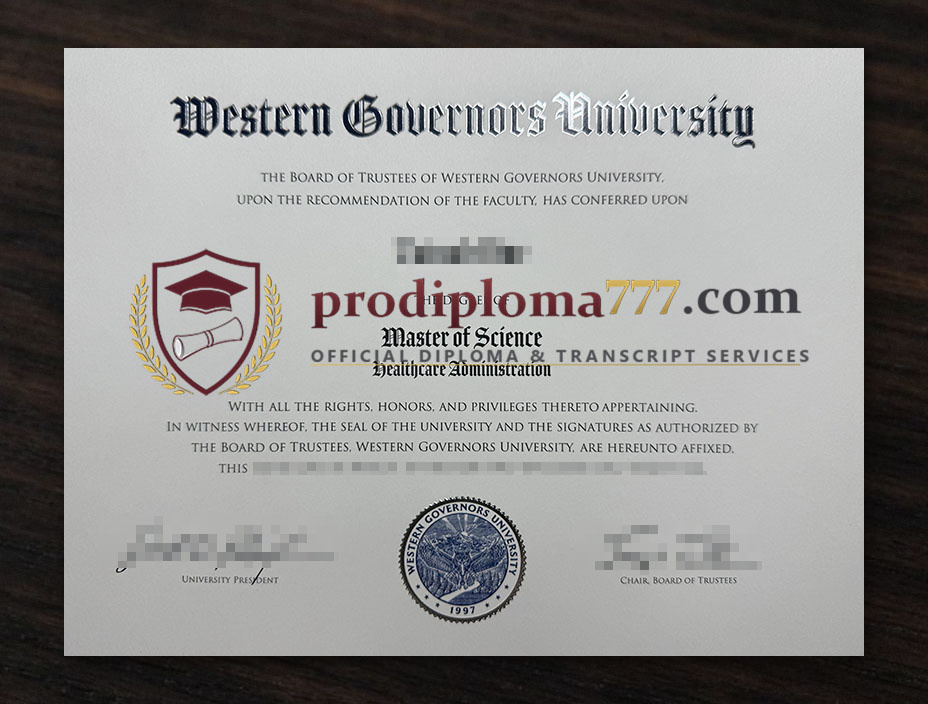 Western Governors University Diploma